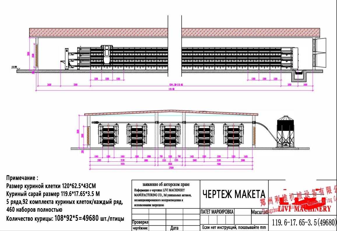 Птицеферма в сборе в 4 контейнерах ЖД